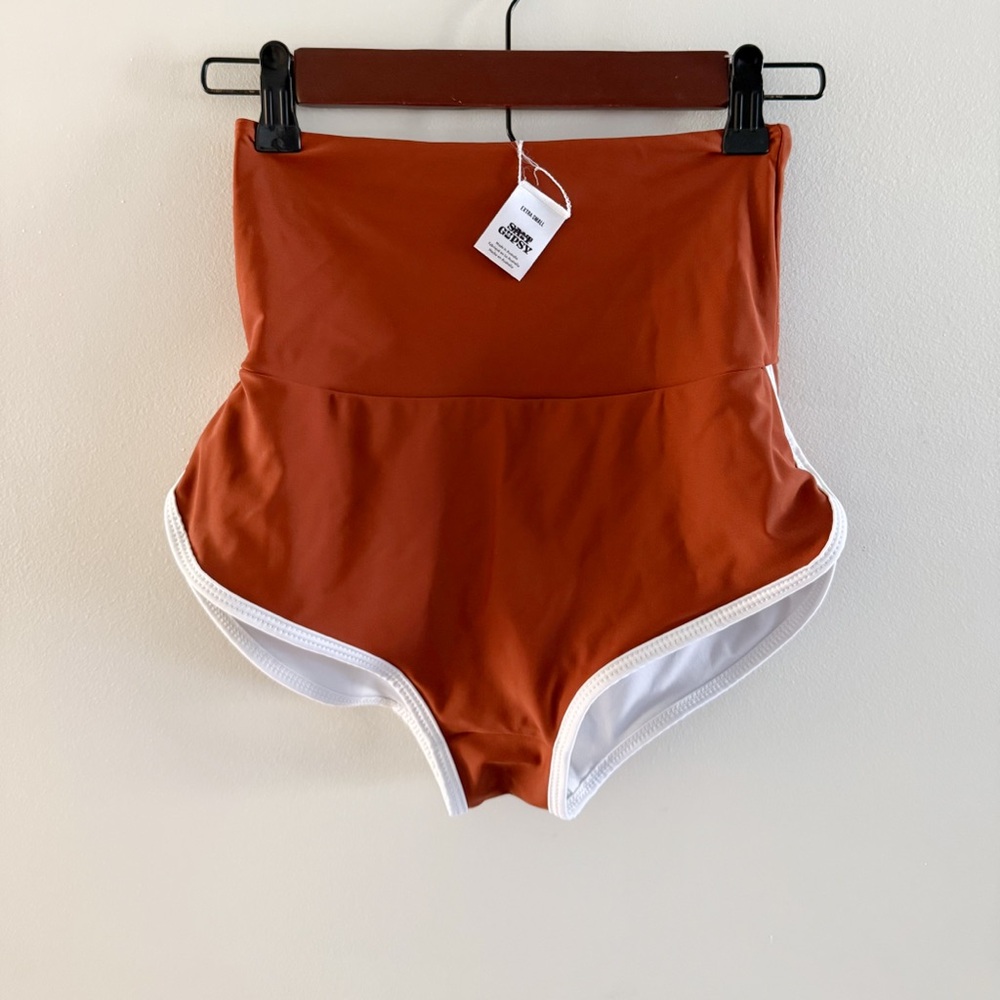 Salt Gypsy Terracotta/Brown XS Swim Bottoms